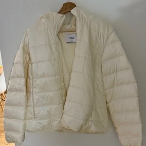 TNA Women's Off-White Puffer Jacket